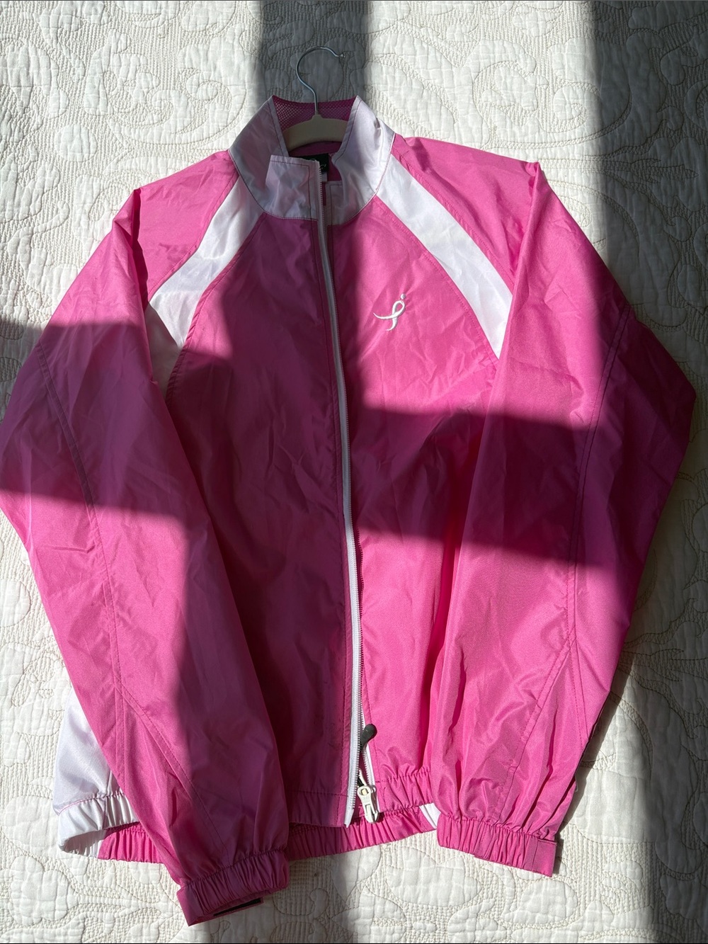 Canari Hot Pink and White Cycling Jacket
